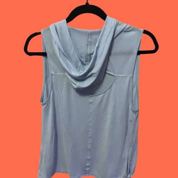 Under Armour Blue Sleeveless Hoodie Tank with Back Cutout | Size M - Picture 4 of 9
